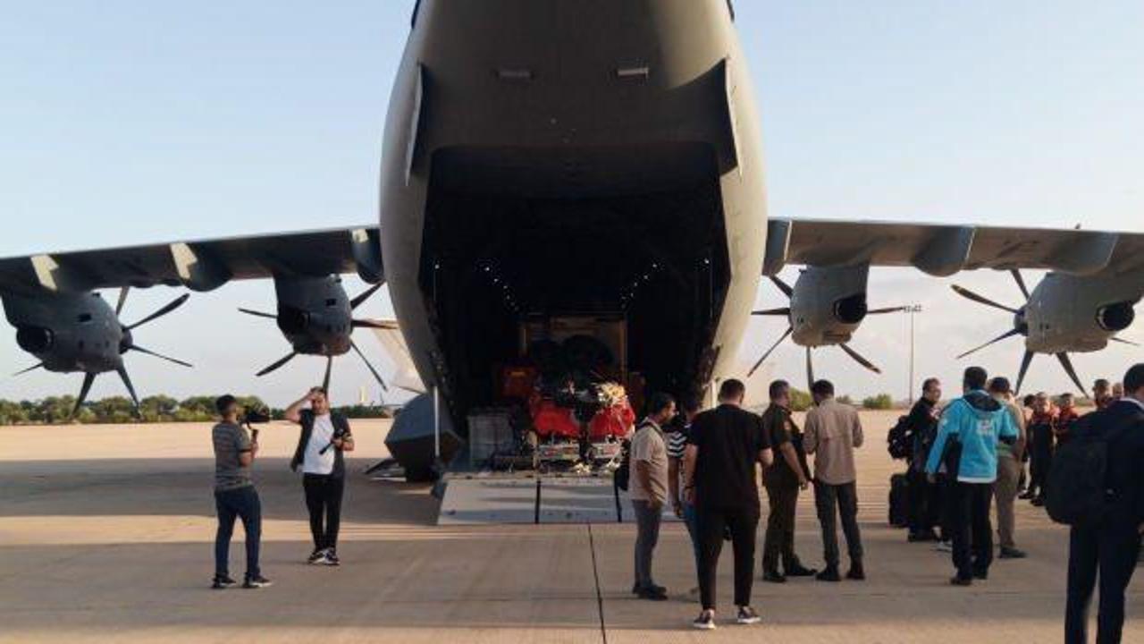 Libya’ya yardım elini uzatan ilk ülke Türkiye oldu… MSB paylaştı