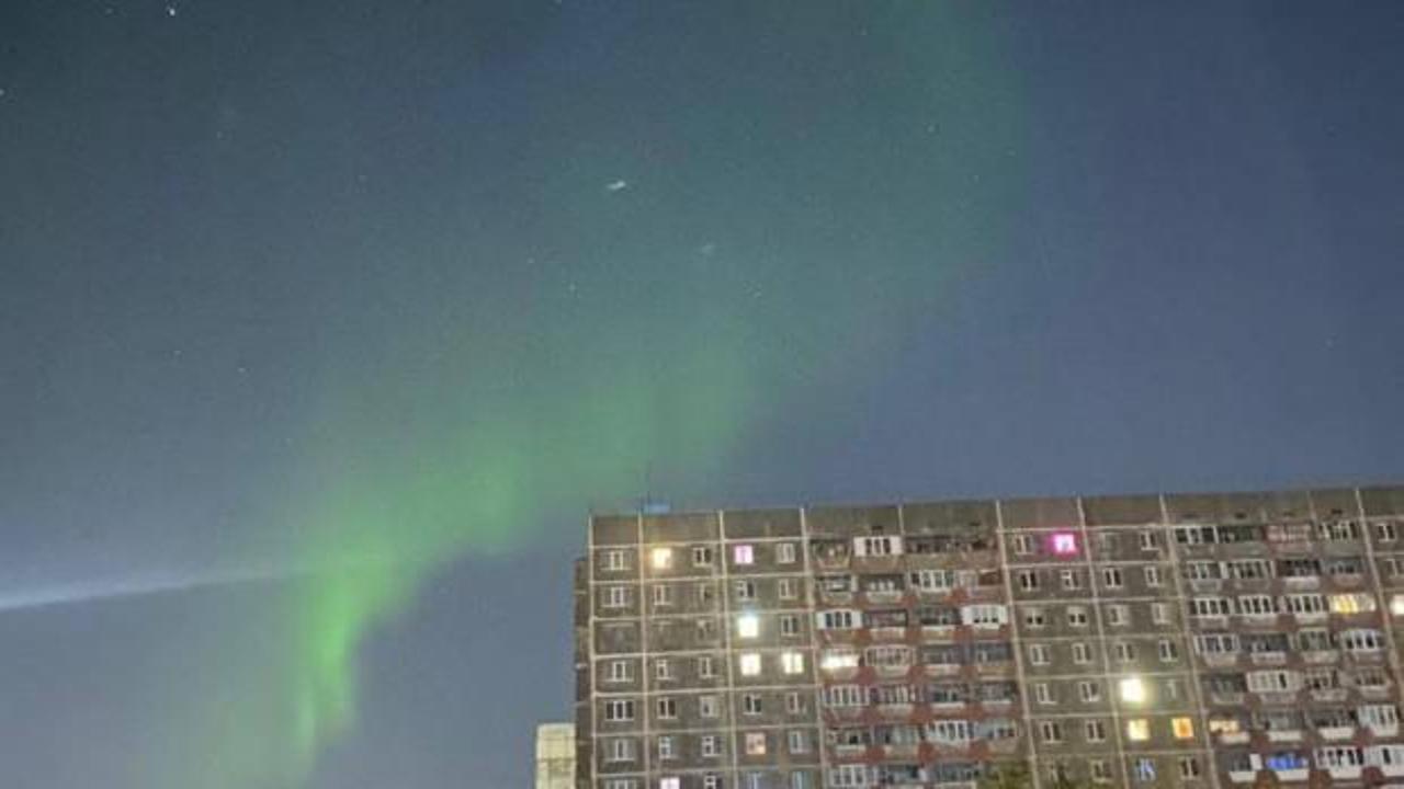 Rusya’da kutup ışıkları görüldü