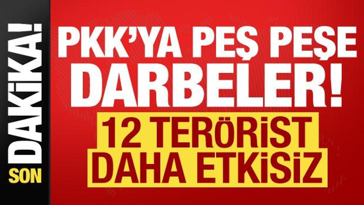 Saldırı hazırlığındaki 12 PKK’lı terörist etkisiz!