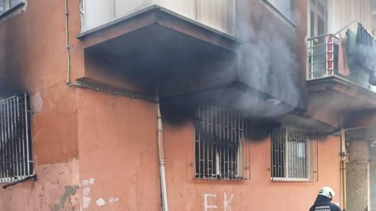 Samsun’da korkutan yangın: 2 çocuk hastaneye kaldırıldı