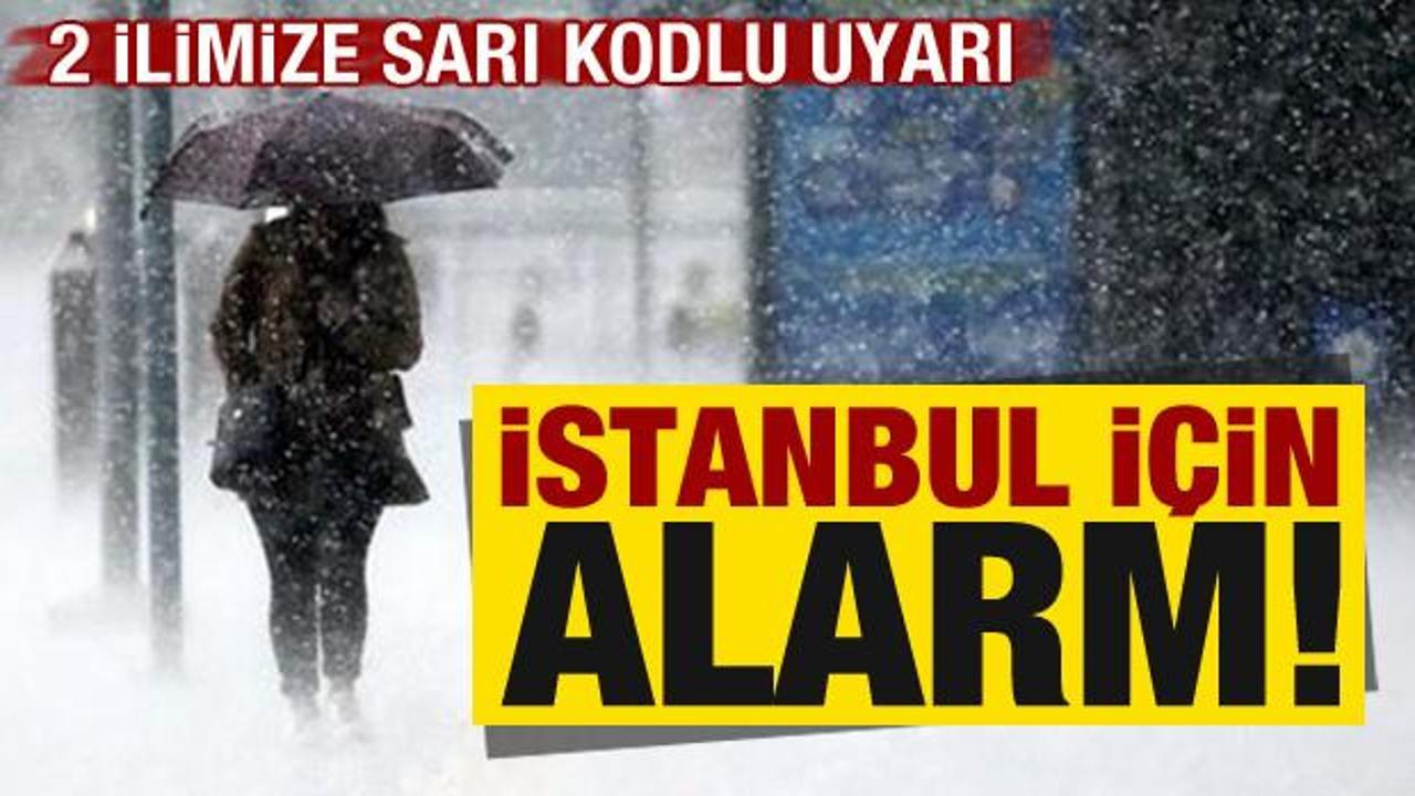 Son dakika: Meteoroloji yayımladı, 2 ilimize sarı kodlu uyarı! İstanbul için alarm…