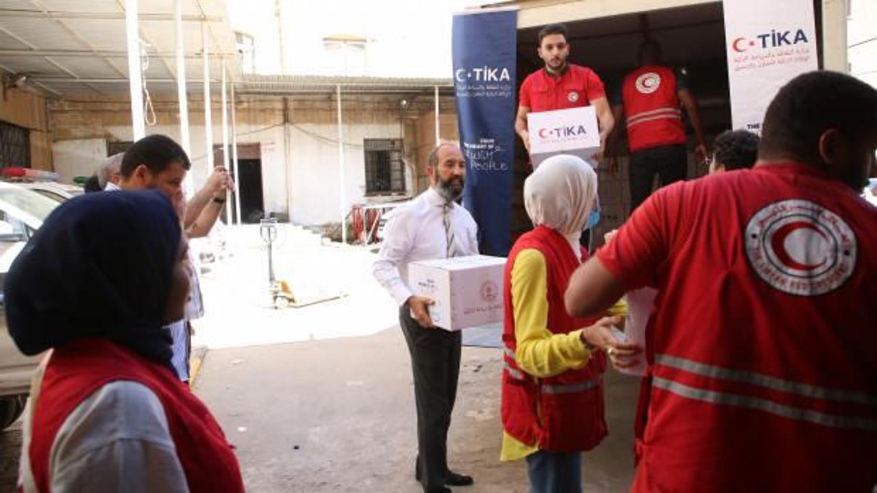 TİKA’dan Libyalı afetzedelere 5 bin gıda kumanyası