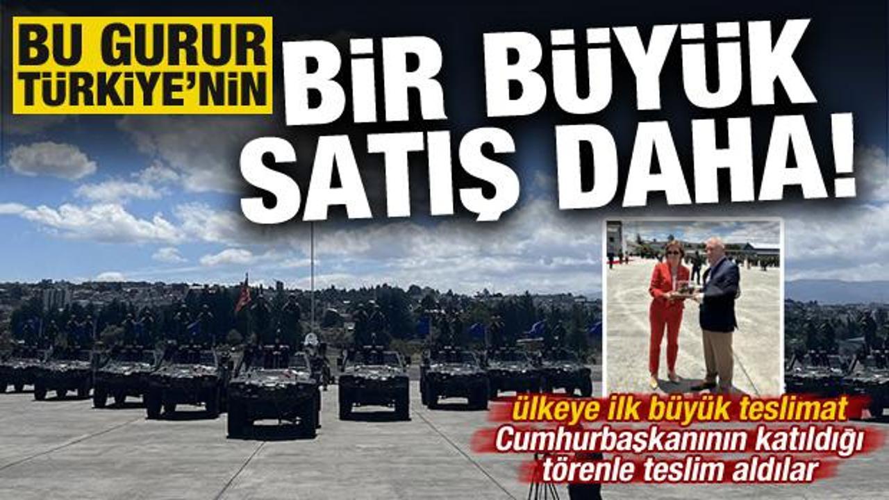 Ve bir ülkeye daha satışı gerçekleşti! Cumhurbaşkanı’nın katıldığı törenle teslim aldılar