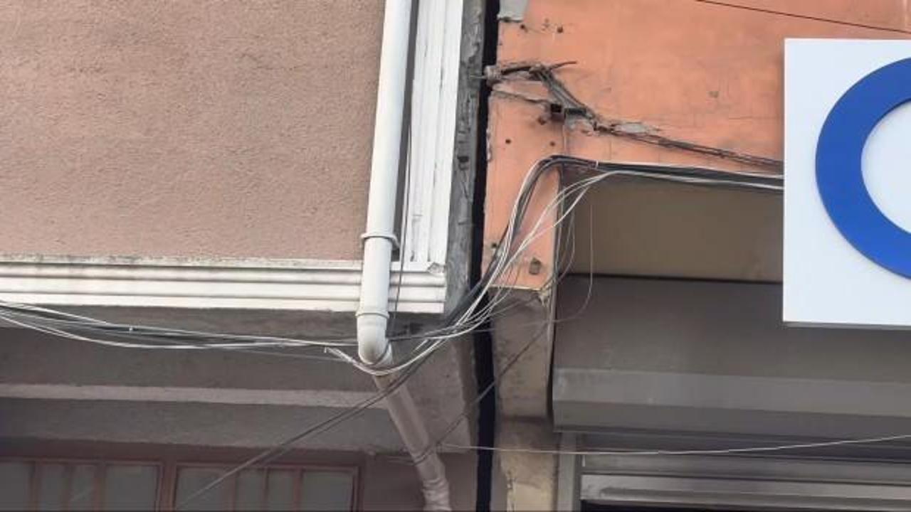 Yanında çalışma yapılan bina 10 santim kaydı