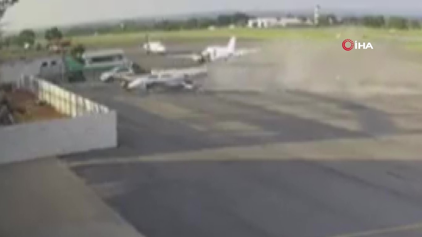 Brezilya’da uçak hangara çarptı: 2 ölü