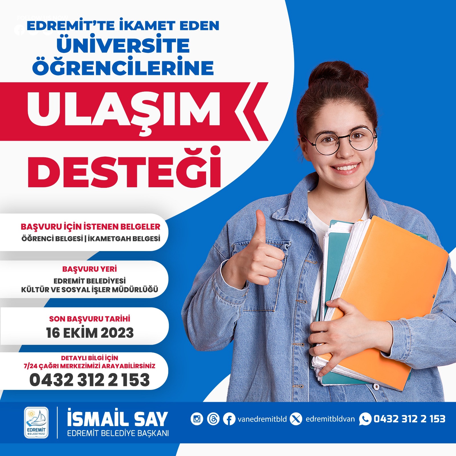 Van’ın Edremit ilçesinde ikamet eden öğrencilere müjde!