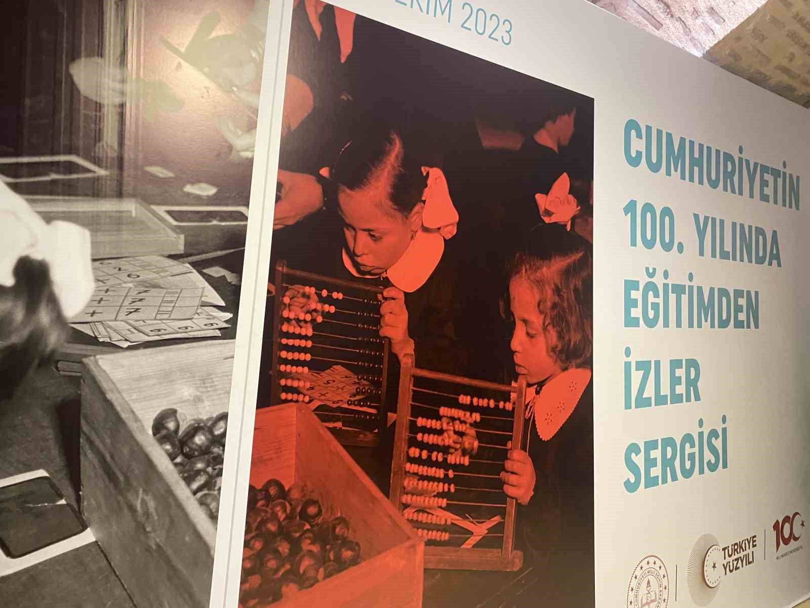 “Cumhuriyetin 100. Yılında Eğitimden İzler Sergisi” açıldı