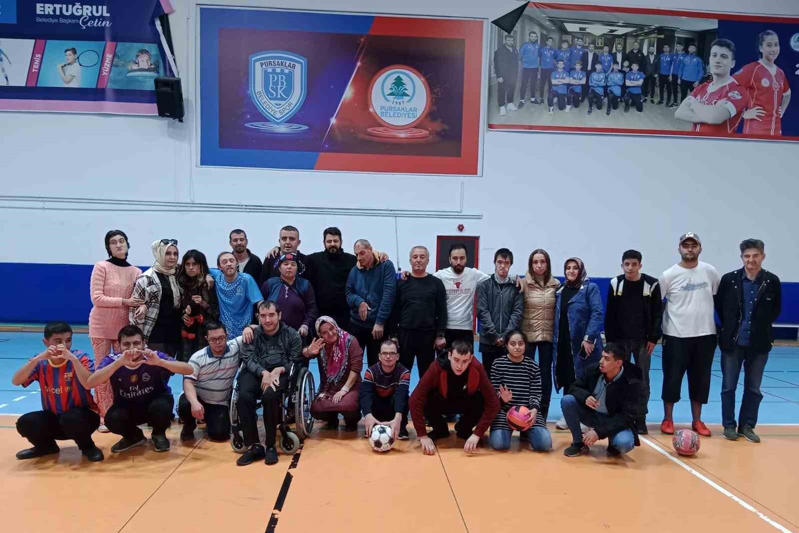 Pursaklar’da özel gereksinimli vatandaşlar için spor vakti