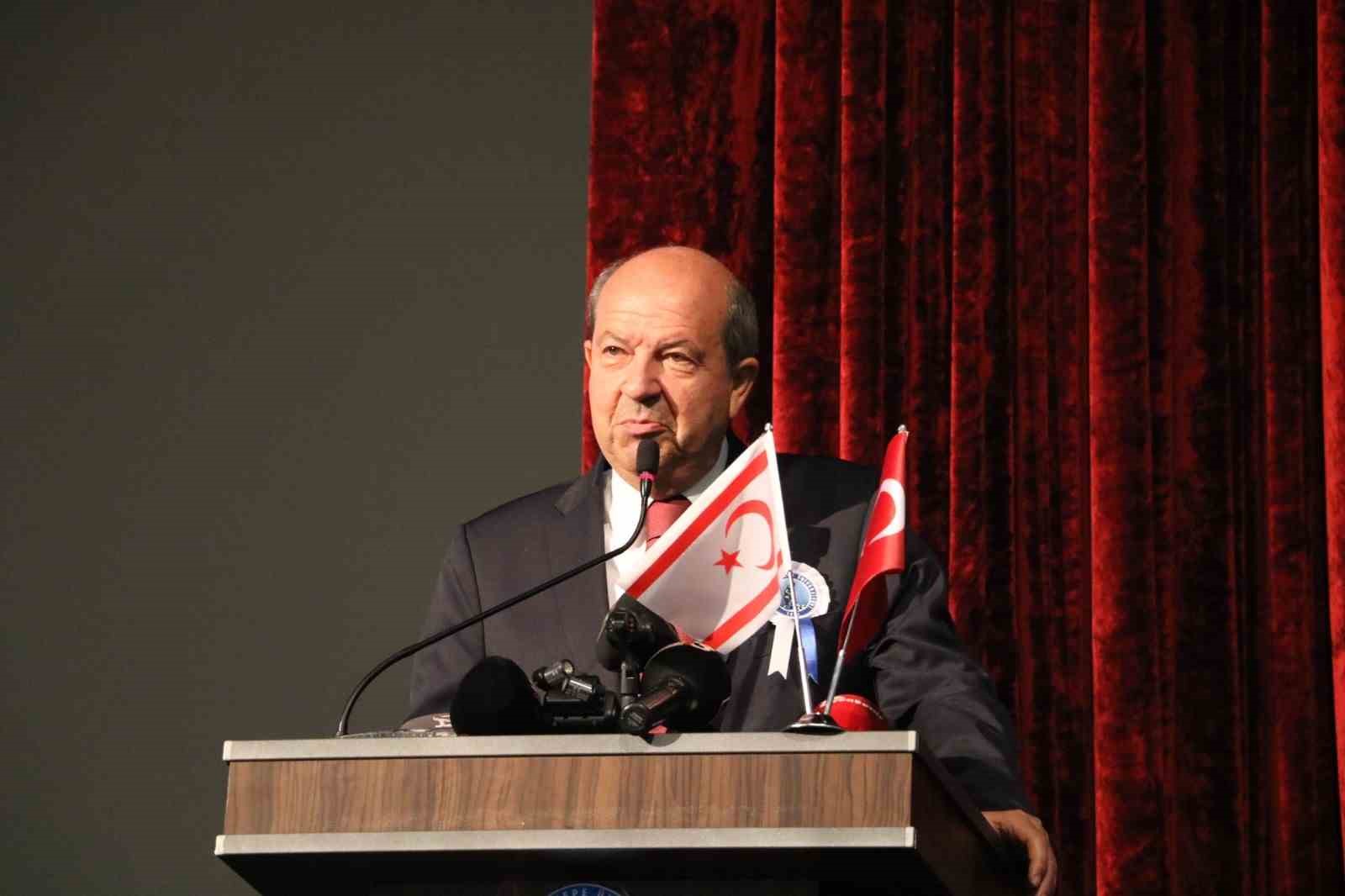 KKTC Cumhurbaşkanı Tatar’dan Doğu Akdeniz’e ilişkin önemli açıklama: