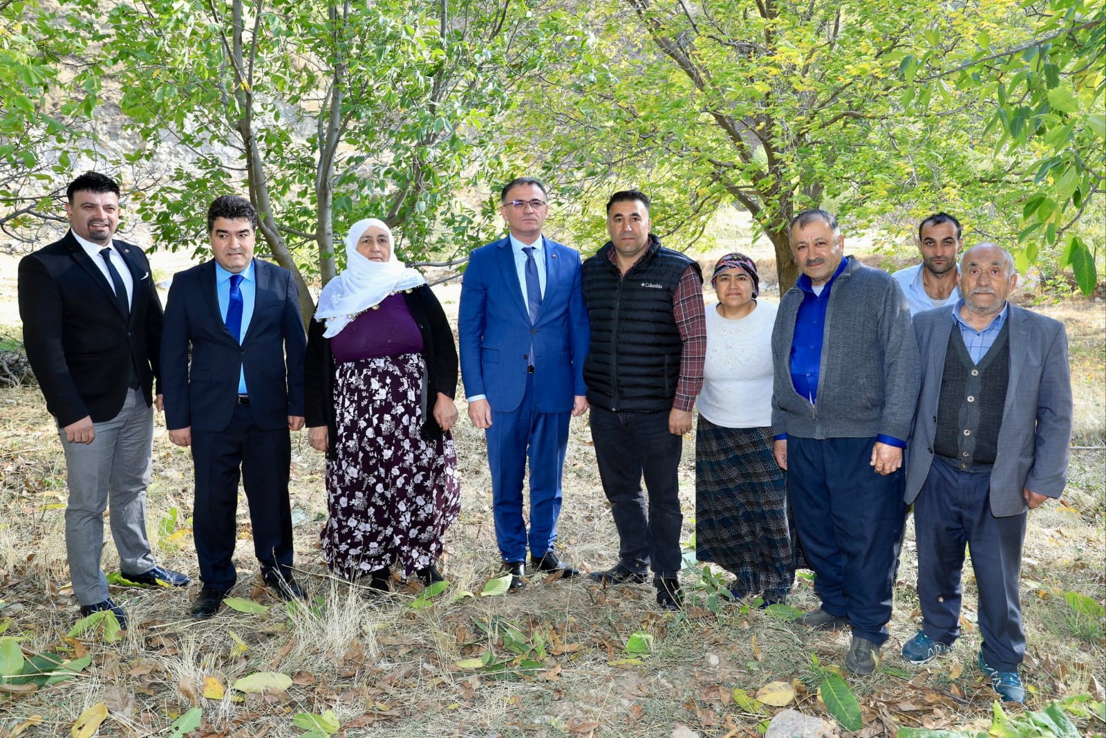 Vali Balcı ceviz hasadı yaptı