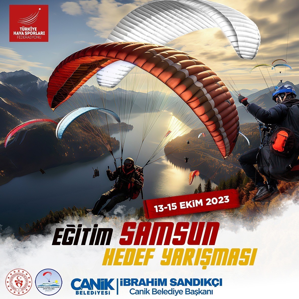 Samsun’da Yamaç Paraşütü Hedef Yarışması