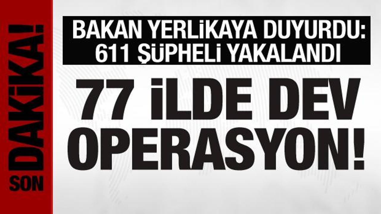 77 ilde FETÖ’ye ‘Kıskaç’ operasyonu: 611 şüpheli yakalandı