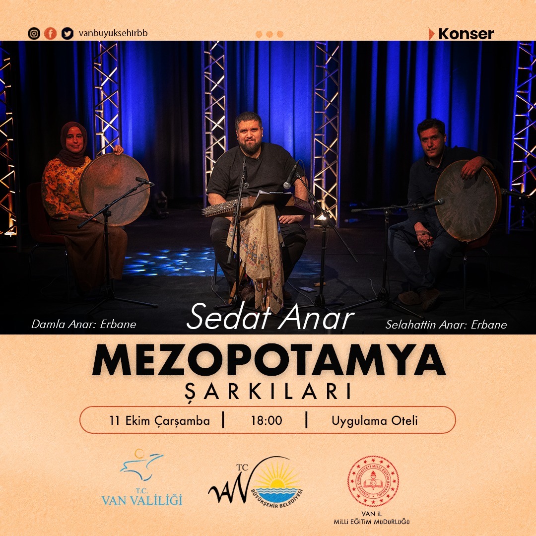 Sedat Anar Van’da konser verecek