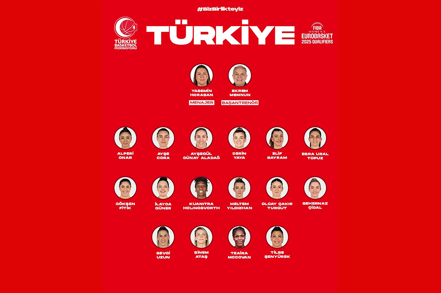 A Milli Kadın Basketbol Takımı’nın aday kadrosu belli oldu