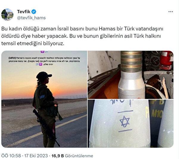 Türk vatandaşlığı da olan İsrailli kadın asker: Zafer bizim olacak