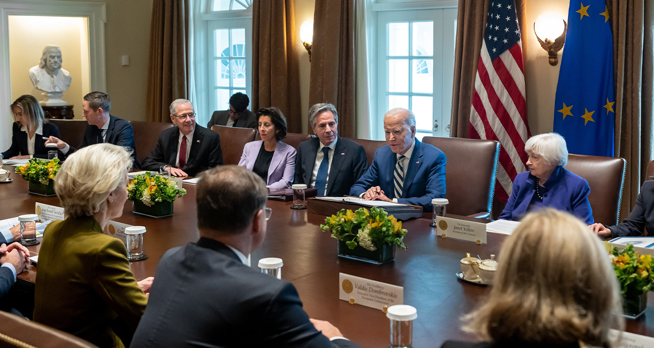 AB Konseyi Başkanı Michel ve Avrupa Komisyonu Başkanı Leyen’den ABD ziyareti