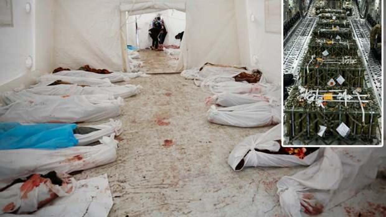 ABD’nin İsrail’e taşıdığı mühimmat görüntülendi… Katliamın sponsoru!