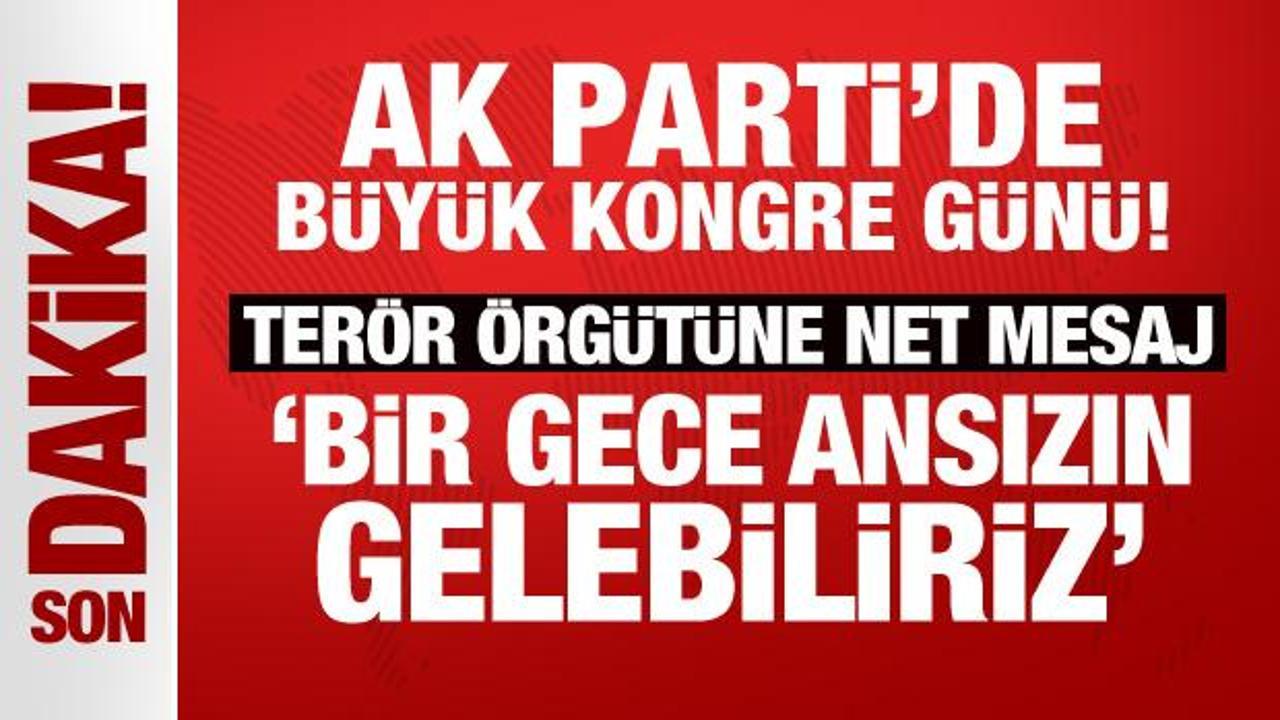 AK Parti’de büyük kongre günü: Erdoğan’dan önemli açıklamalar!