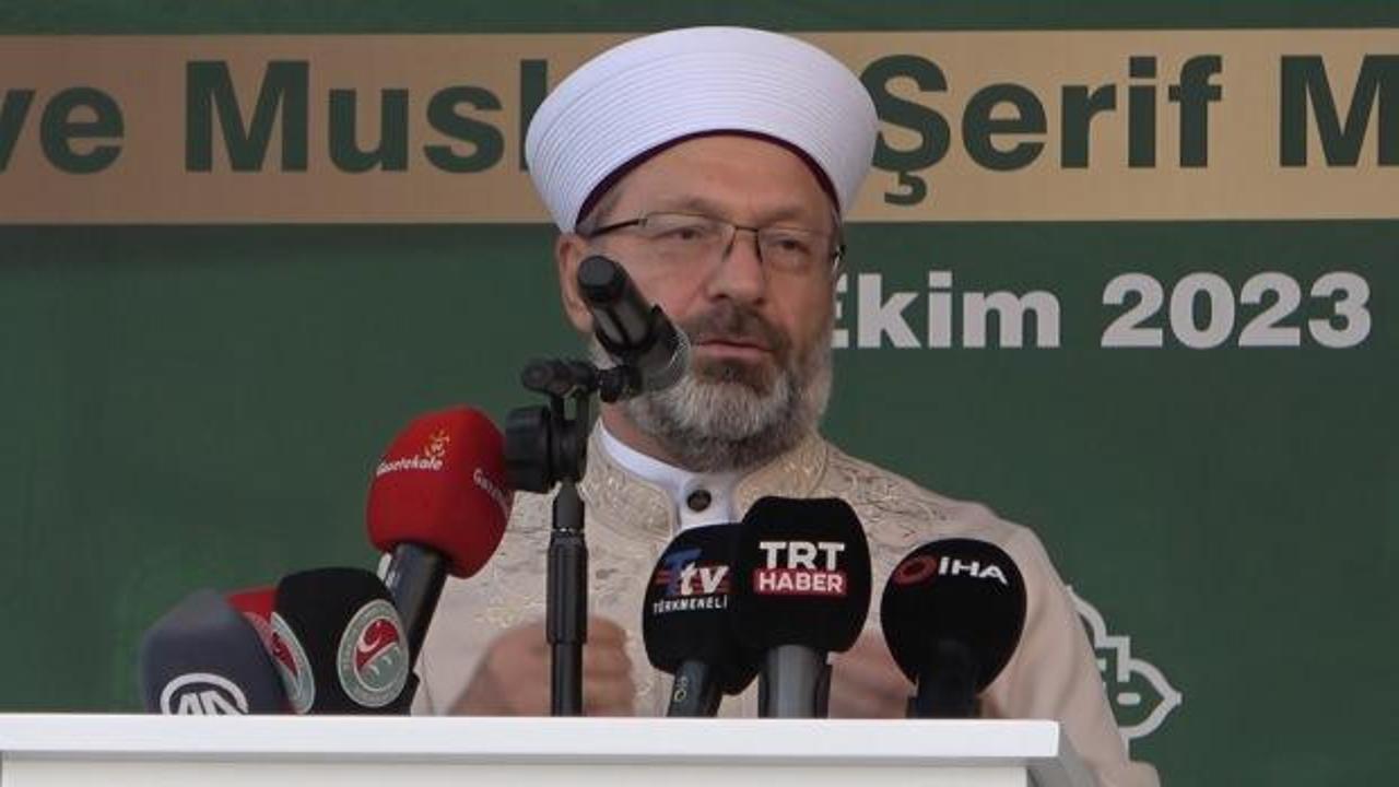 Ali Erbaş: Gençlerimizi ve çocuklarımızı Kur’an-ı Kerim’e göre yetiştirmeliyiz