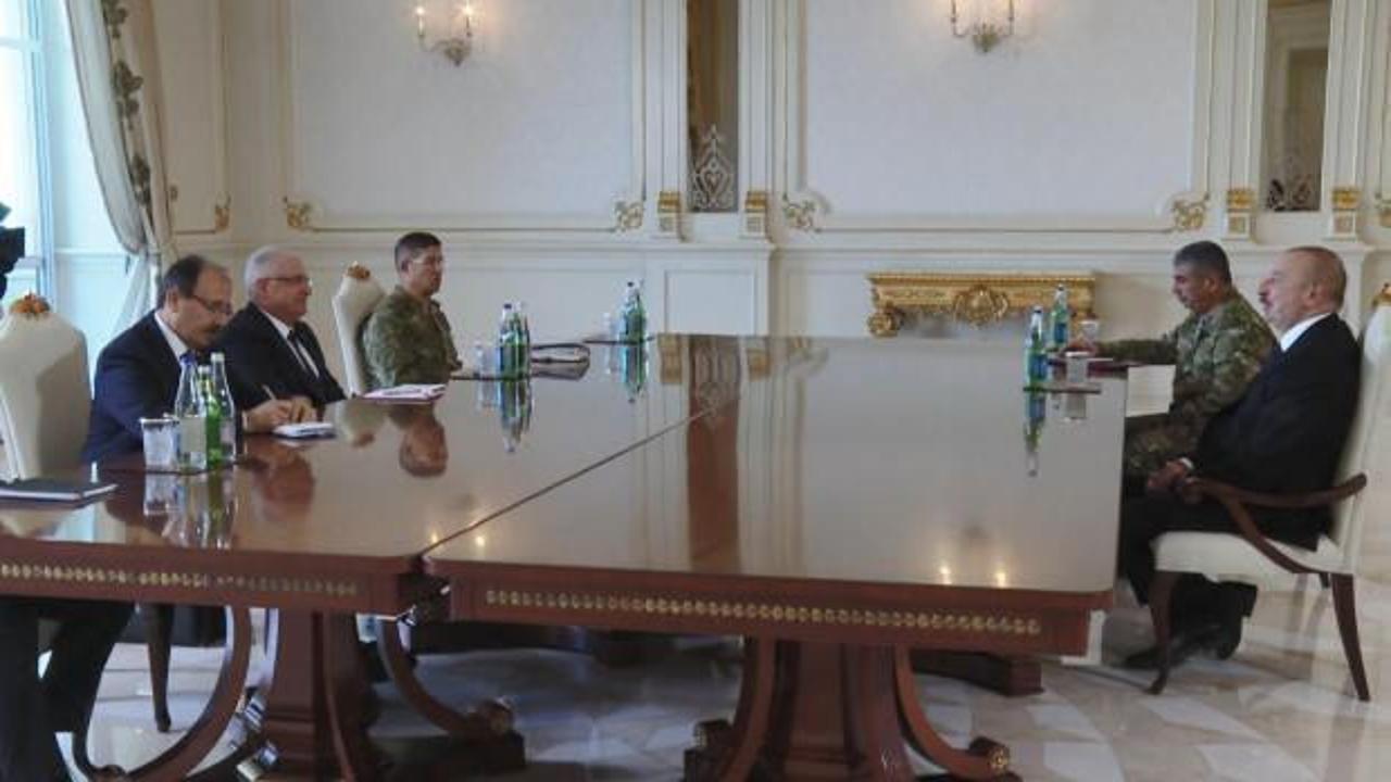 Bakan Güler, Azerbaycan Cumhurbaşkanı Aliyev ile görüştü