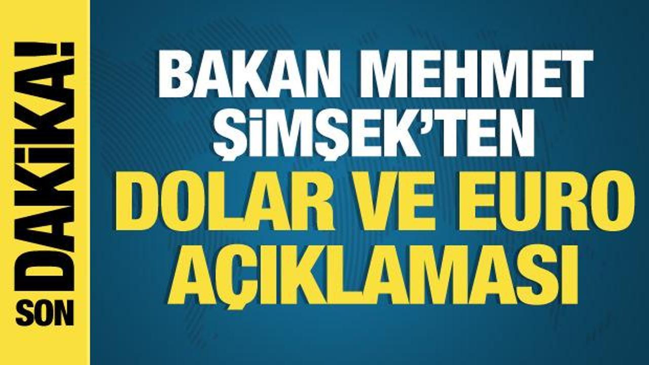 Bakan Mehmet Şimşek’ten önemli açıklamalar