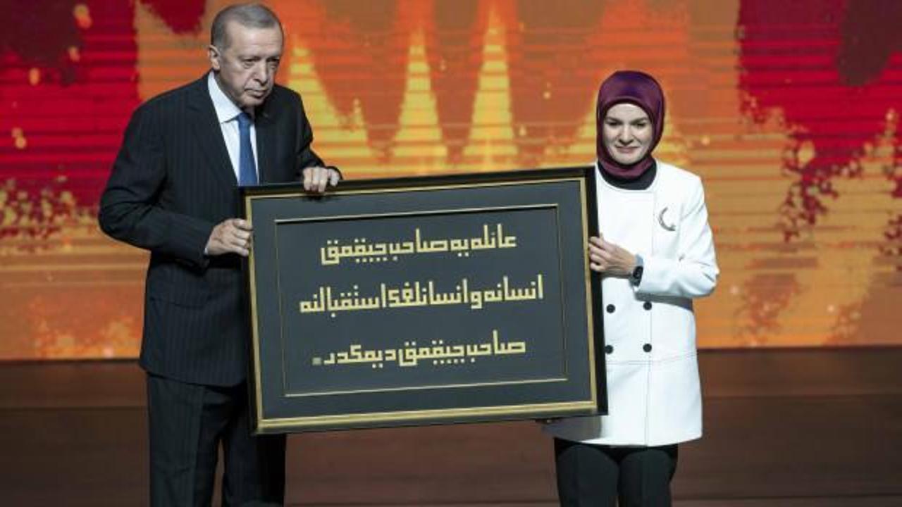 Cumhurbaşkanı Erdoğan’a anlamlı hediye: Tarihi konuşmasında söylemişti