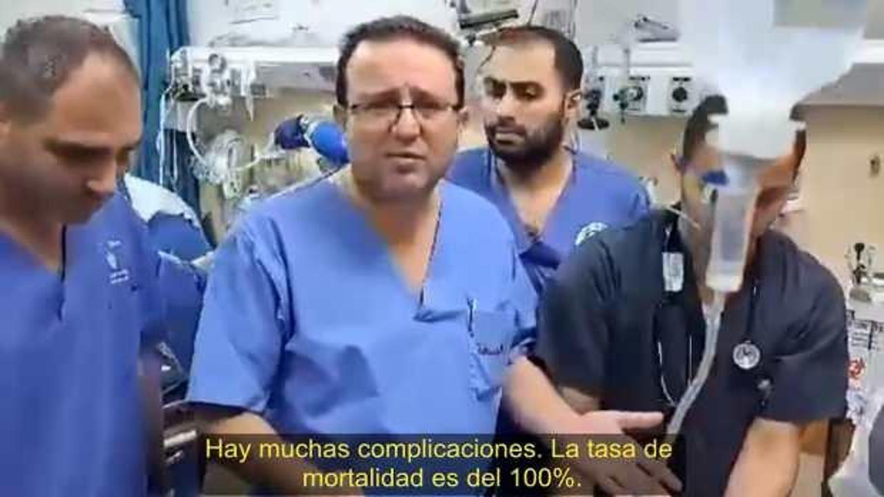 Gazze’deki doktorlar hastanelerini terk etmeyeceklerini şarkı söyleyerek duyurdular