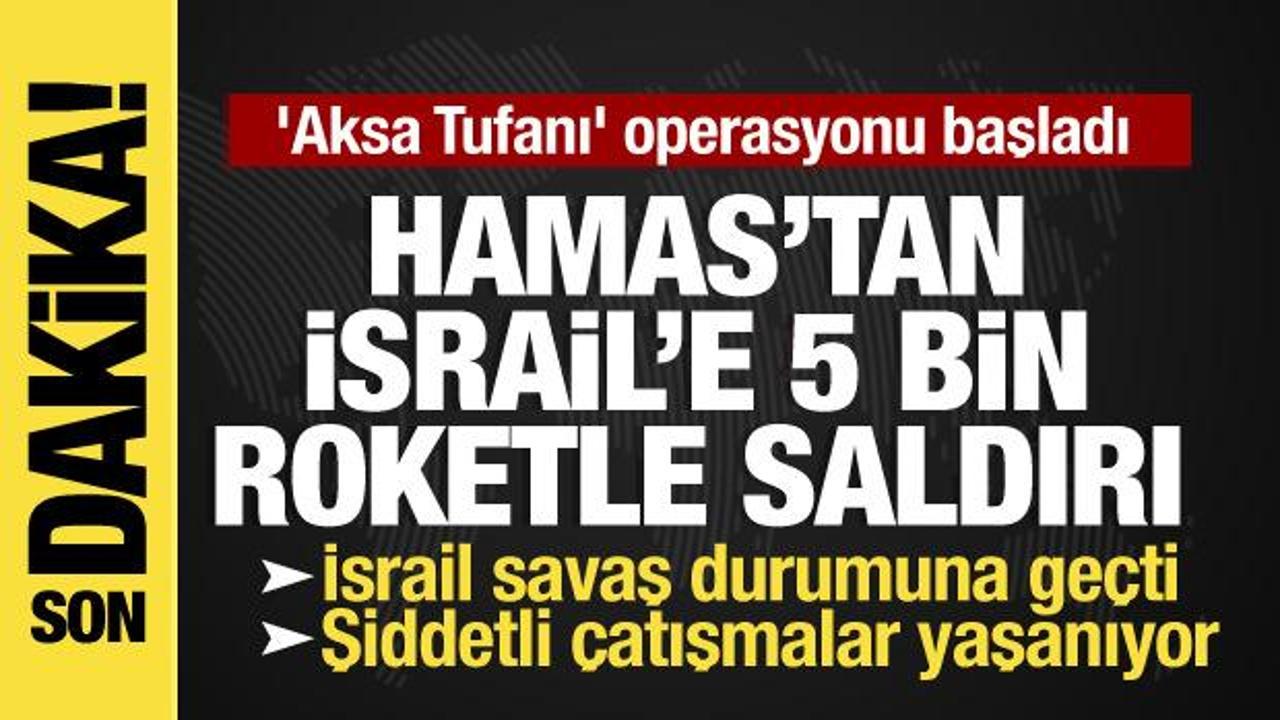 Gazze’den İsrail’e düzinelerce roket fırlatıldı, Hamas operasyon başlattı