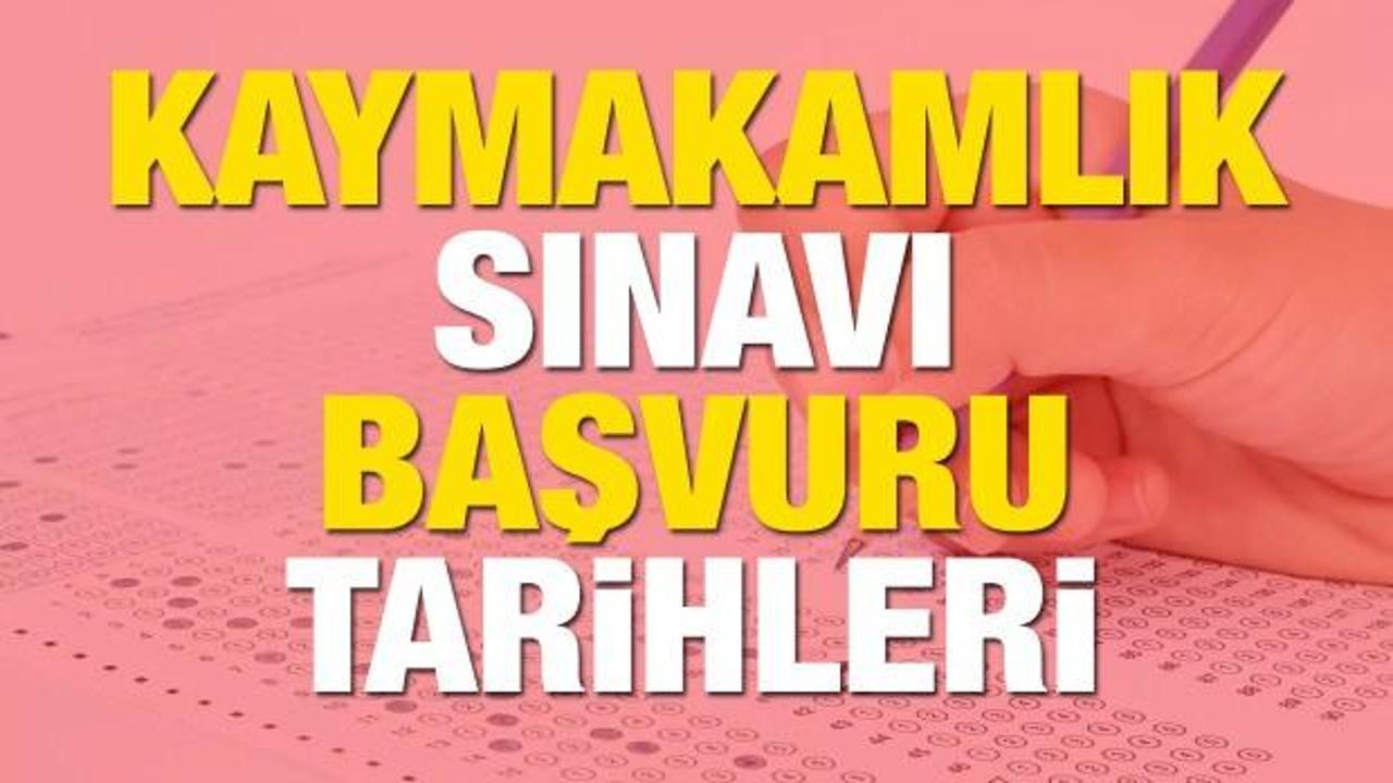 Kaymakamlık sınavı başvuruları alınmaya başladı! Kaymakamlık sınavı başvuru şartları ve müfredatı