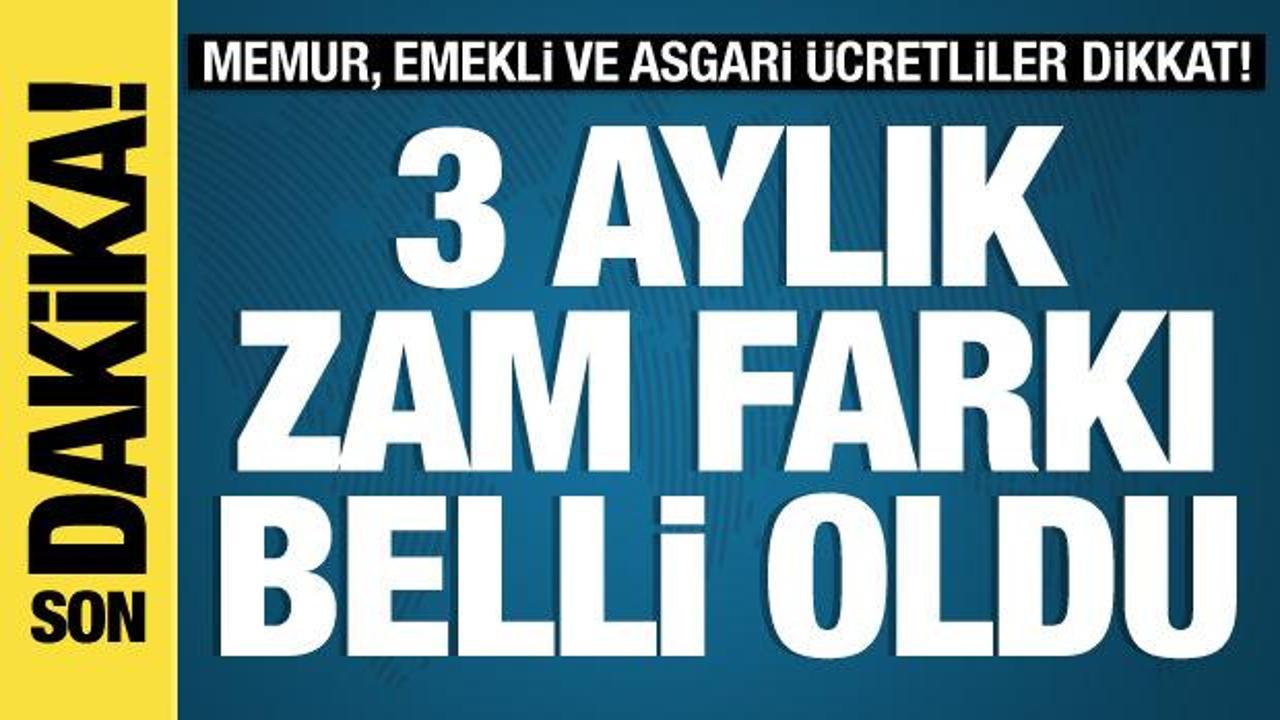 Memur, emekli maaşlarına zam ile kira artış oranı belli oldu