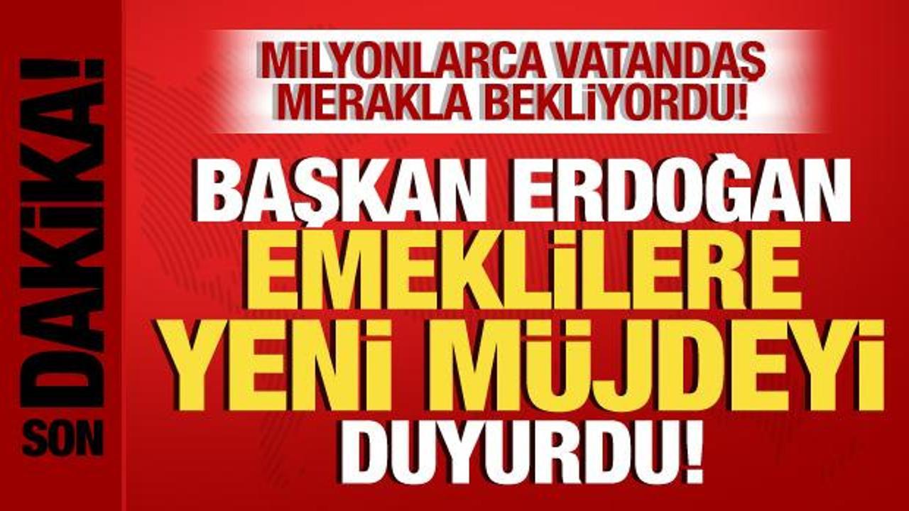 Cumhurbaşkanı Erdoğan’dan, milyonlarca emekliye 5 bin lira ikramiye müjdesi!