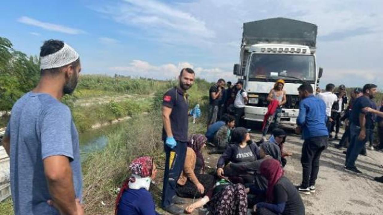 Minibüs kanala devrildi: 3’ü ağır 10 yaralı