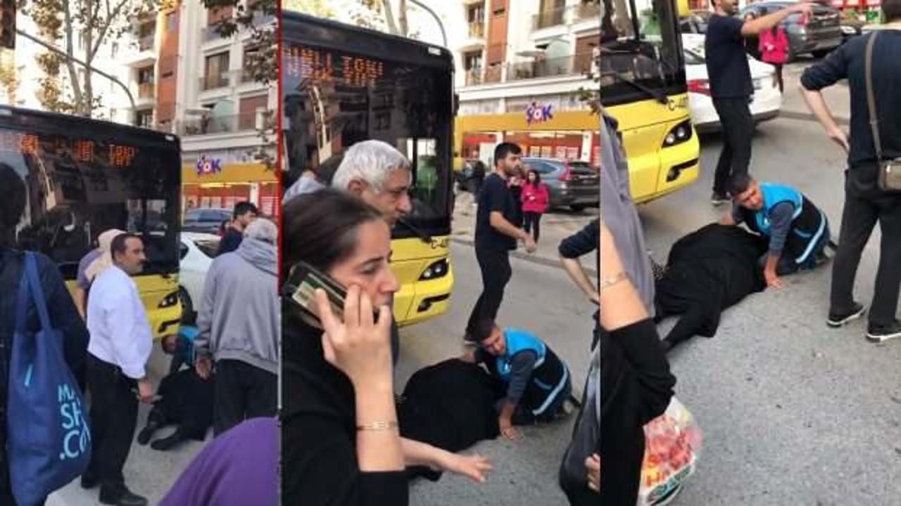 Pendik’te İETT otobüsünün çarptığı yaya yaralandı