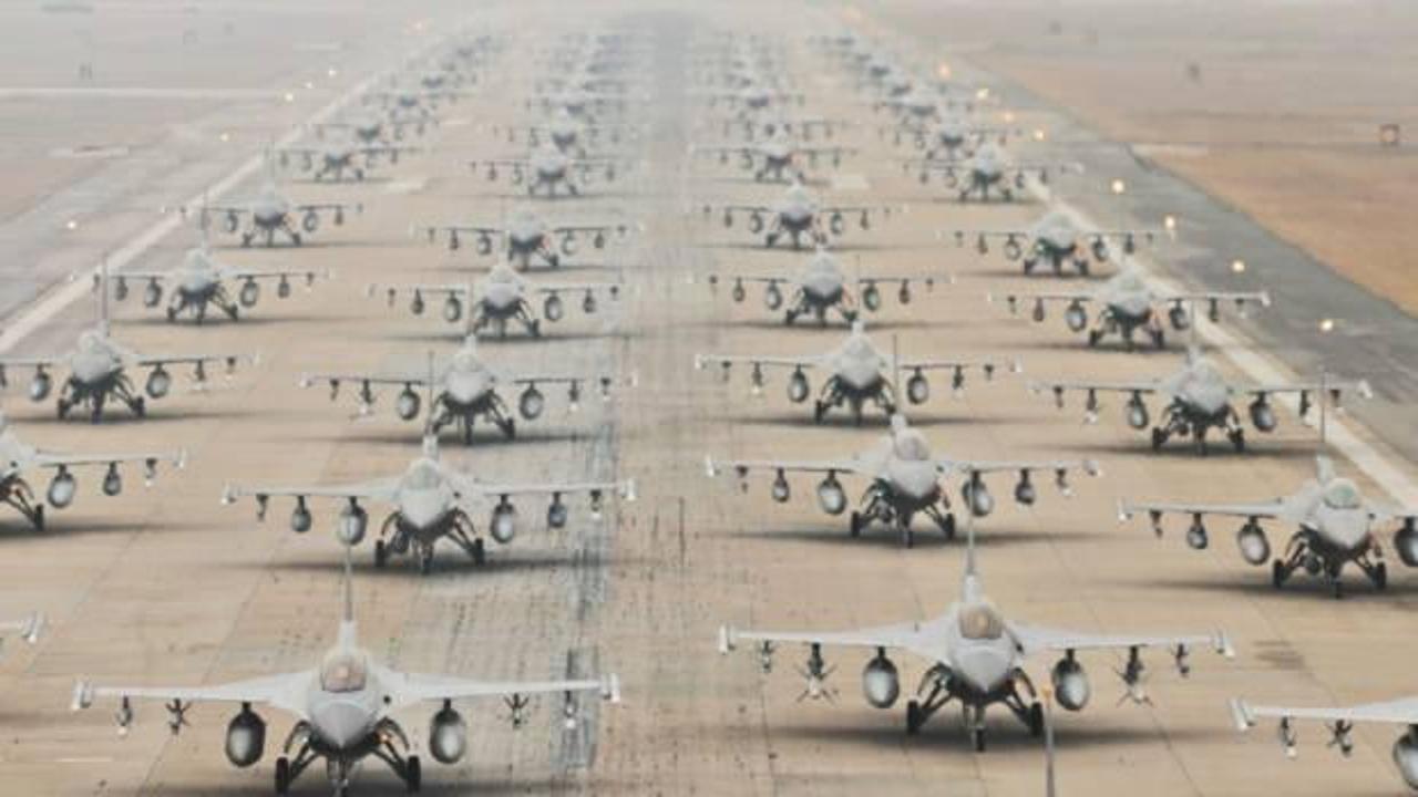 Pentagon duyurdu: ABD’nin F-16 filosu Orta Doğu’ya ulaştı!