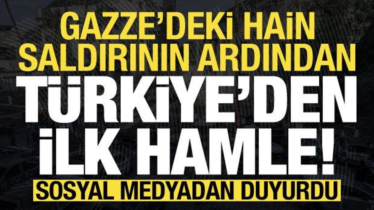 Son dakika: Gazze’deki hain saldırı sonrası Türkiye harekete geçti!