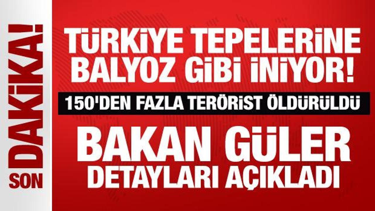 Son dakika: Irak ve Suriye’nin kuzeyinde 150’den fazla terörist etkisiz hale getirildi