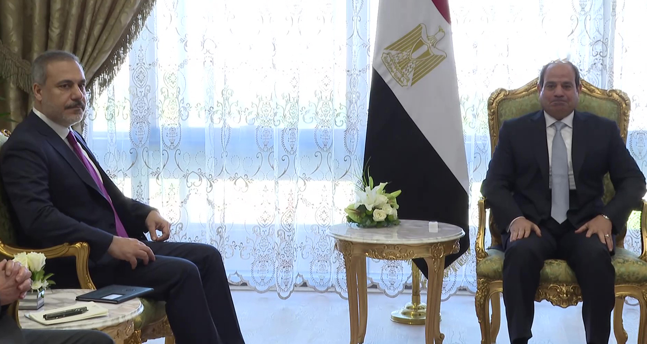 Dışişleri Bakanı Fidan, Mısır Cumhurbaşkanı Sisi ile görüştü