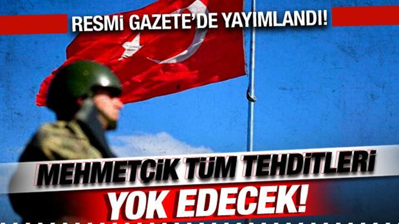 Türk askeri tehditleri yok edecek! Suriye ve Irak tezkeresi Resmi Gazete’de!