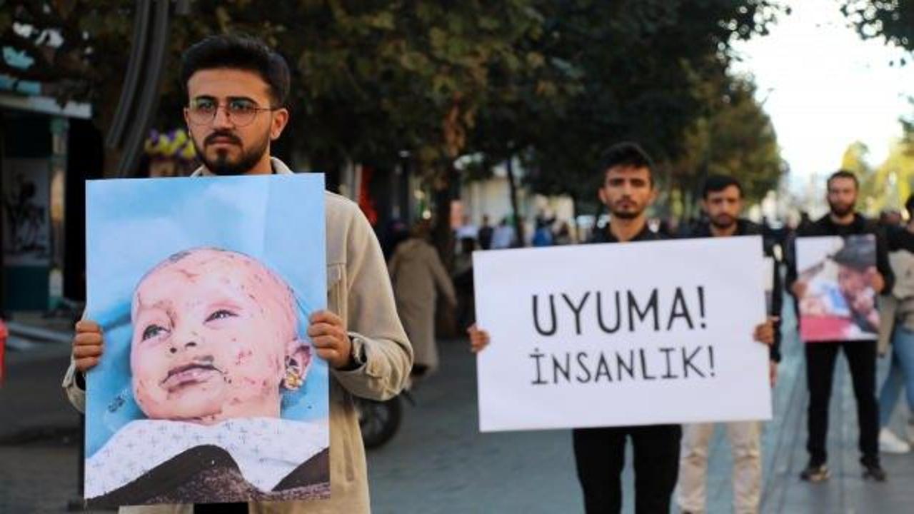 Üniversitelilerden 5 saat sessiz İsrail protestosu