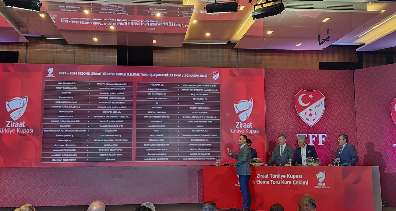 Ziraat Türkiye Kupası 3. Eleme Turu’nda eşleşmeler belli oldu
