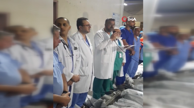 Filistinli doktor cenazelerin arasında açıklama yaptı