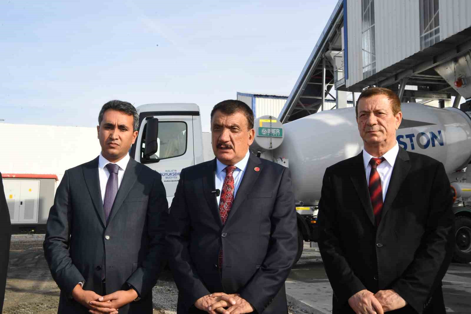 Malatya’da beton üretim santrali faaliyete başladı