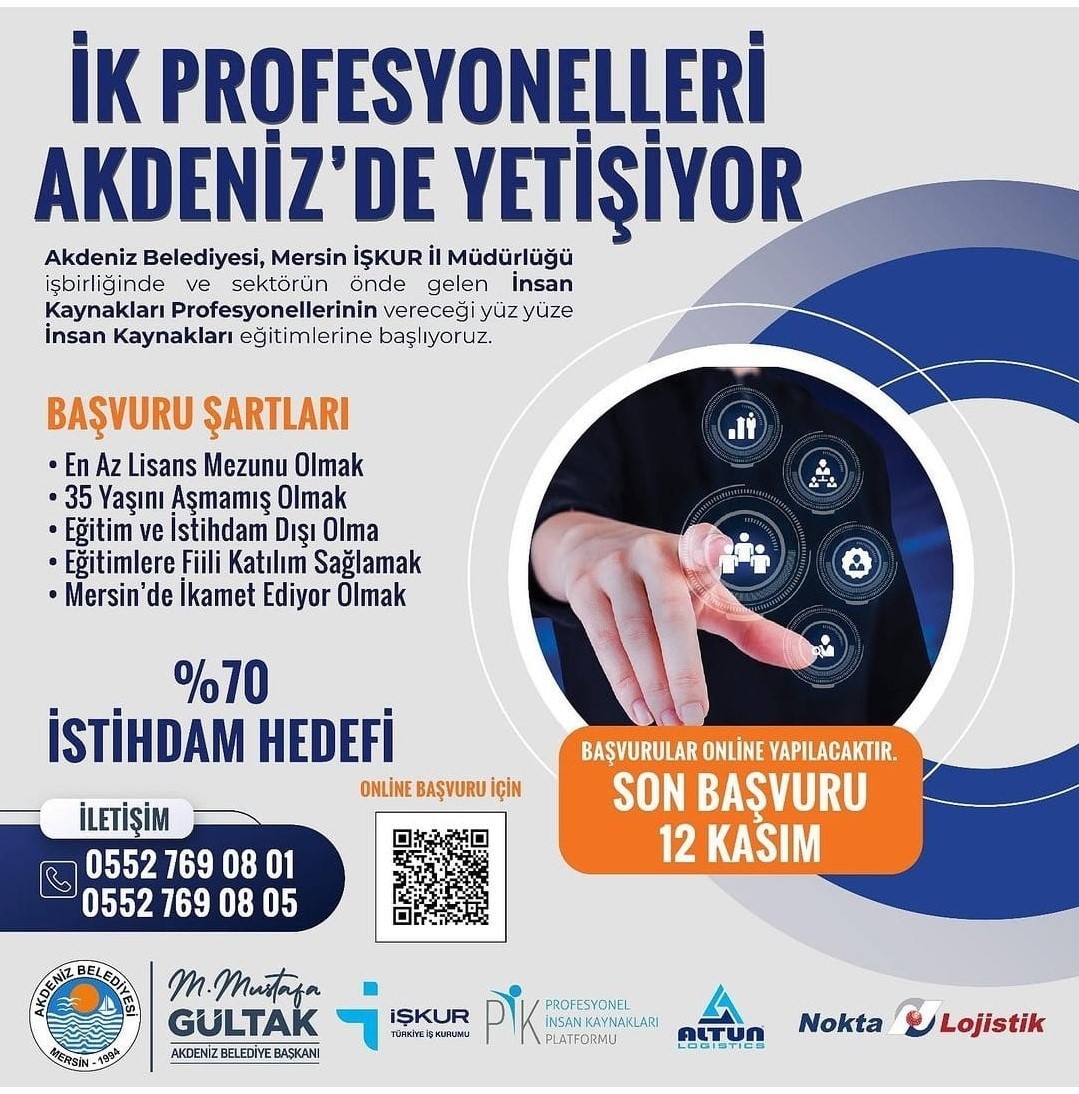 Akdeniz Belediyesi ’insan kaynakları uzmanı’ yetiştirecek