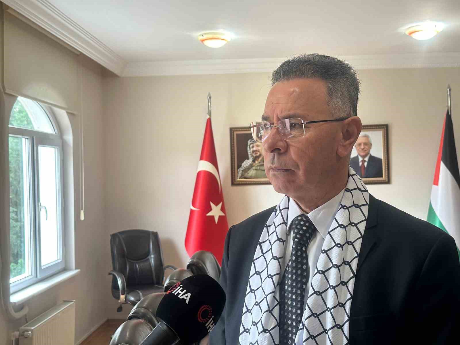 Filistin’in Ankara Büyükelçisi Mustafa’dan İHA’ya özel açıklamalar