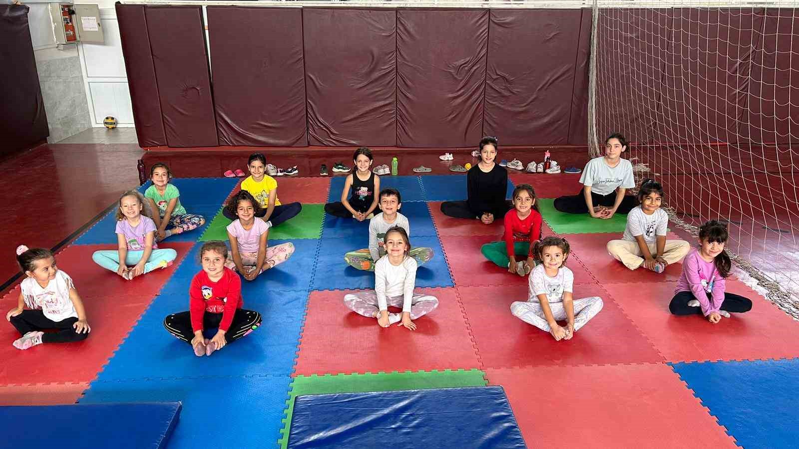 Aydın’da çocuklar güne zinde başlıyor