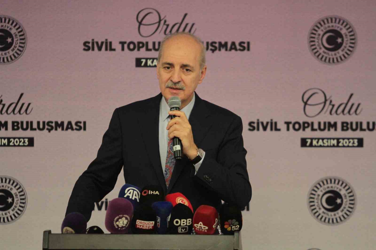 TBMM Başkanı Kurtulmuş: “Çabamız 3’üncü dünya savaşının önüne geçmek”