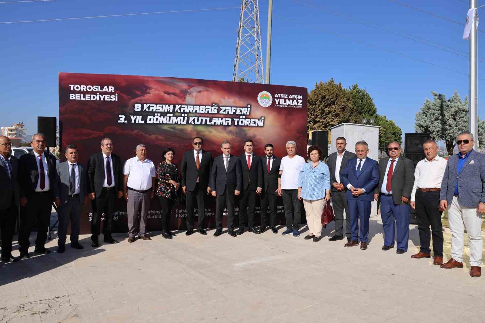 Karabağ Zaferinin 3. yıl dönümü Mersin’de kutlandı