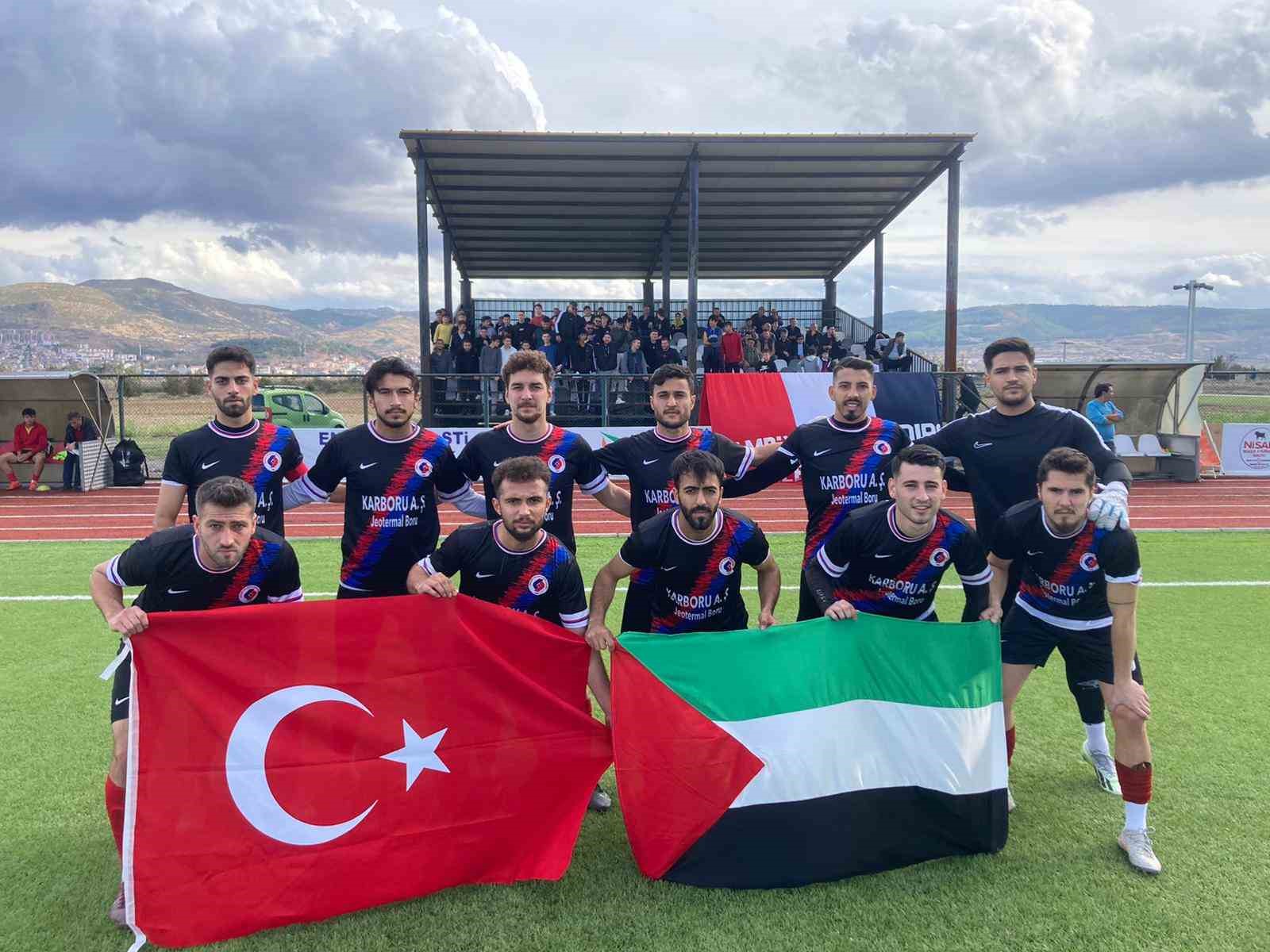 Sındırgı Belediyespor’dan Filistin’e destek mesajı