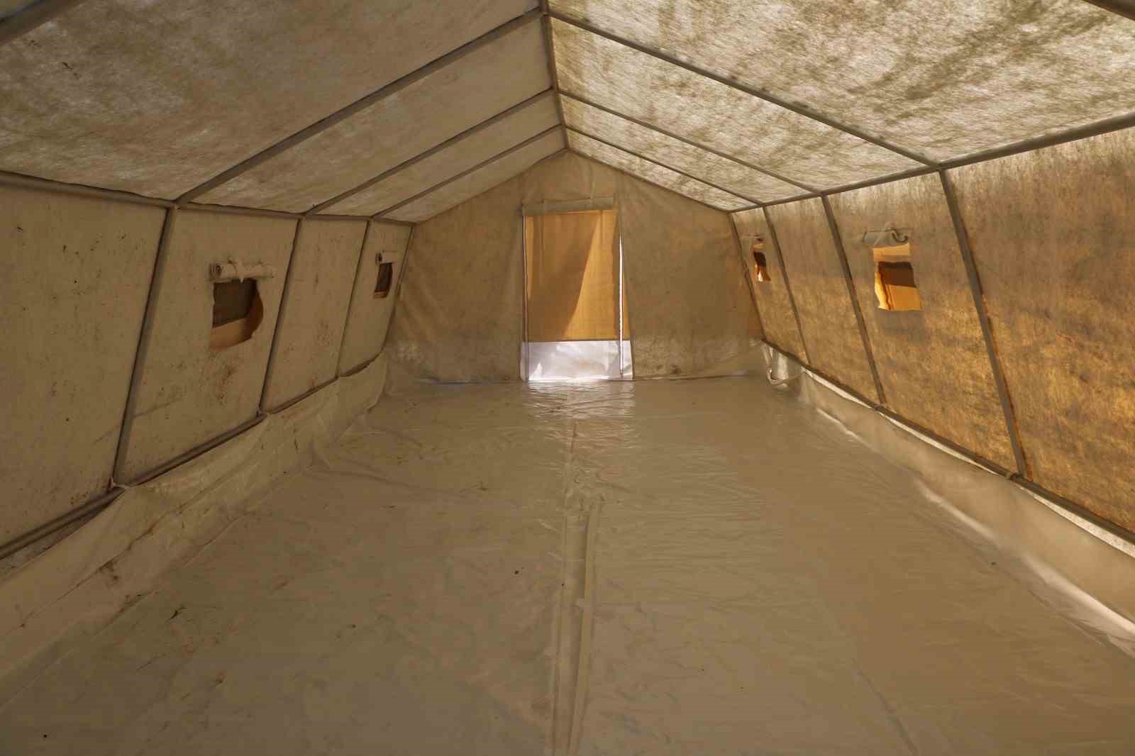 Konargöçer ailelere çadır yardımı