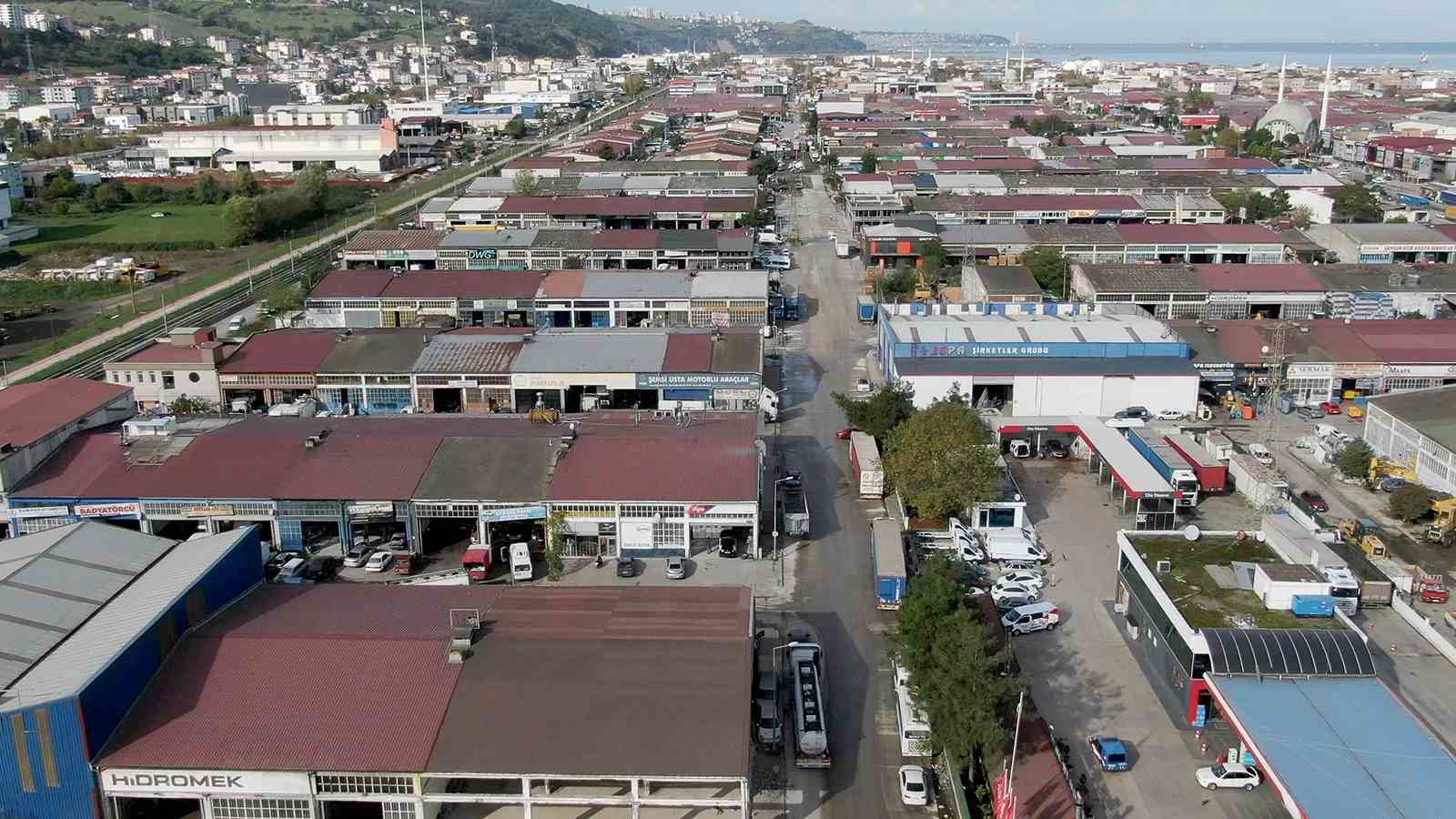 Sanayi bölgeleri beton yollarla kaplanıyor